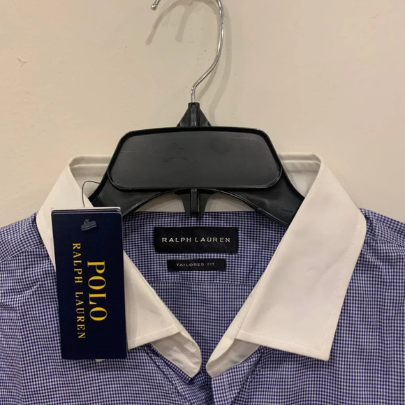 Mens Ralph Lauren Woven Button Down S NWT -B5 - Picture 2 of 4